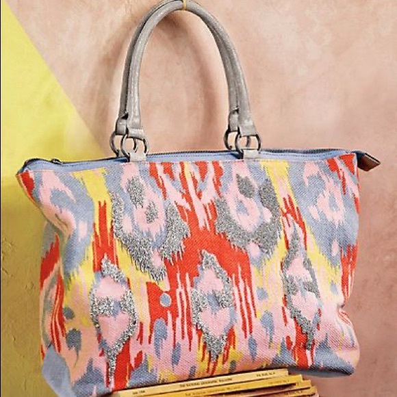 Anthropologie Handbags - Anthropologie Jasper&Jeera Pacifica Weekender Tote